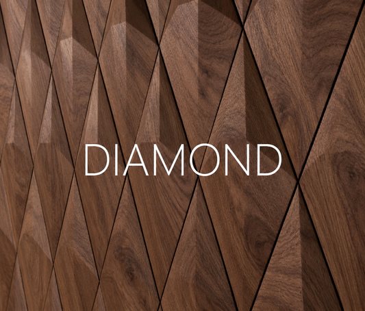 Panou decorativ 3D DIAMOND - FORM AT WOOD