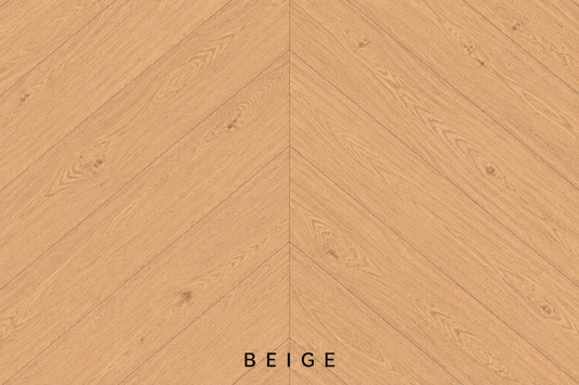 Parchet stratificat stejar, Chevron 12x100x600 mm, Clasa Natur, BEIGE