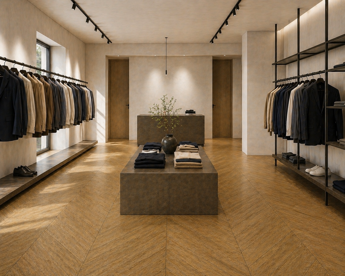 Parchet stratificat stejar, Chevron 13x150x500 mm, Clasa Select, CASTLE BROWN