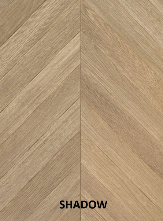 Parchet stratificat stejar, Chevron 12x100x600 mm, Clasa Select, SHADOW