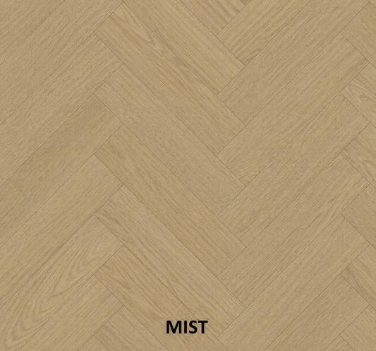 Parchet stratificat stejar, Herringbone 13x150x665 mm, Clasa Select, MIST
