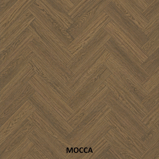 Parchet stratificat stejar, Herringbone 13x150x665 mm, Clasa Select, MOCCA