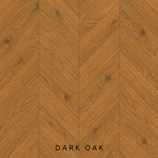 Parchet stratificat stejar, Chevron 12x100x600 mm, Clasa Natur, DARK OAK