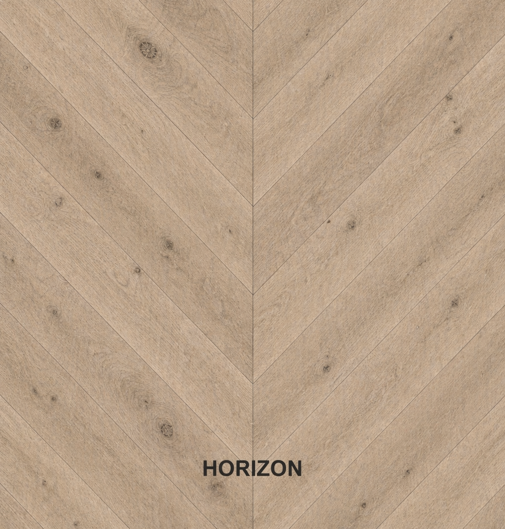 Parchet stratificat stejar, Chevron 12x100x600 mm, Clasa Rustic, HORIZON