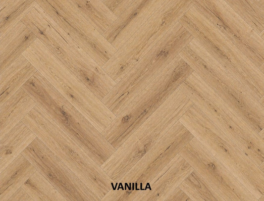 Parchet stratificat stejar, Herringbone 11x100x500 mm, Clasa Rustic, VANILLA