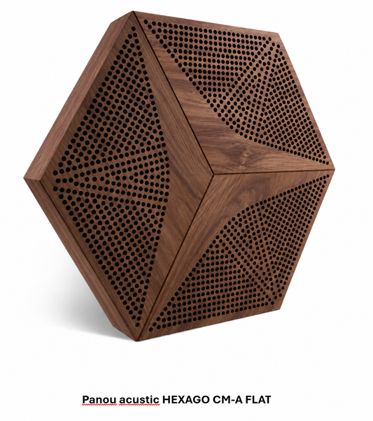 Panou acustic HEXAGO CM-A FLAT – FORM AT WOOD