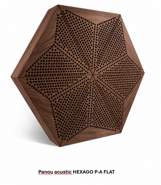 Panou acustic HEXAGO P-A FLAT – FORM AT WOOD