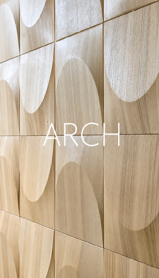 Panou decorativ 3D ARCH, Frasin