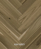 Parchet stratificat stejar, Herringbone 11x150x665 mm, Clasa Natur, ASH GREY