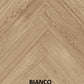 Parchet stratificat stejar, Herringbone 11x100x500 mm, Clasa Select, BIANCO