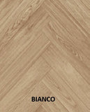 Parchet stratificat stejar, Herringbone 11x100x500 mm, Clasa Select, BIANCO