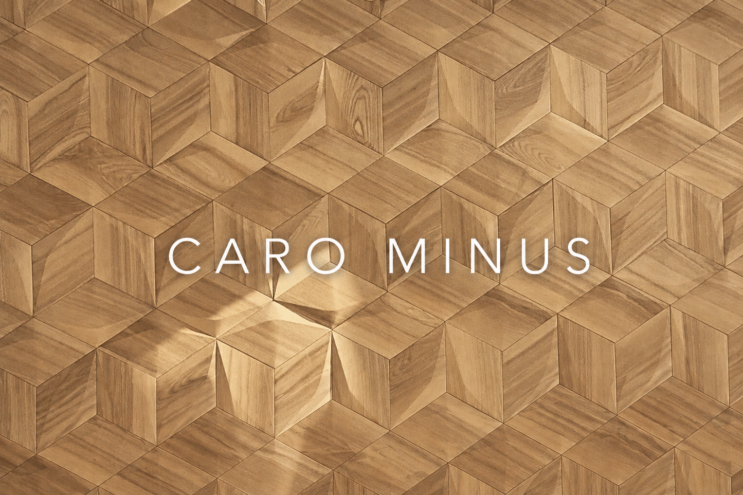 Panou decorativ 3D CARO MINUS, Frasin