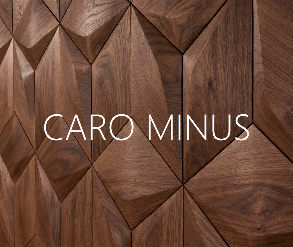 Panou decorativ 3D CARO MINUS - FORM AT WOOD