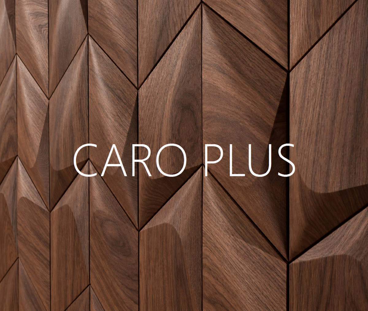 Panou decorativ 3D CARO PLUS - FORM AT WOOD
