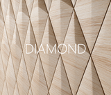 Panou decorativ 3D DIAMOND - FORM AT WOOD