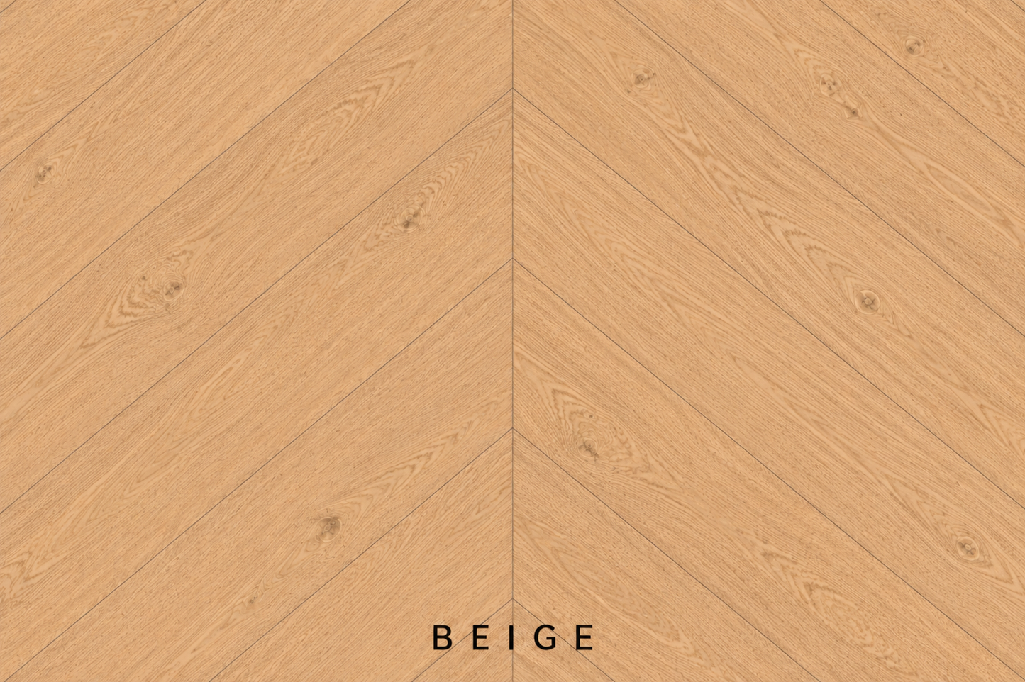 Parchet stratificat stejar, Chevron 13x150x500 mm, Clasa Natur, BEIGE