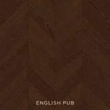 Parchet stratificat stejar, Chevron 13x150x500 mm, Clasa Natur, ENGLISH PUB