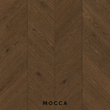 Parchet stratificat stejar, Chevron 13x150x500 mm, Clasa Natur, MOCCA
