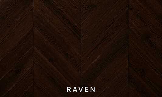 Parchet stratificat stejar, Chevron 12x100x600 mm, Clasa Natur, RAVEN