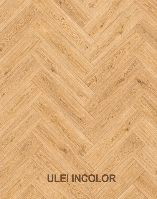Parchet stratificat stejar, Herringbone 11x100x500 mm, Clasa Natur, ULEI INCOLOR
