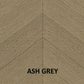 Parchet stratificat stejar, Chevron 12x100x600 mm, Clasa Select, ASH GREY