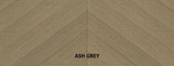 Parchet stratificat stejar, Chevron 12x100x600 mm, Clasa Select, ASH GREY