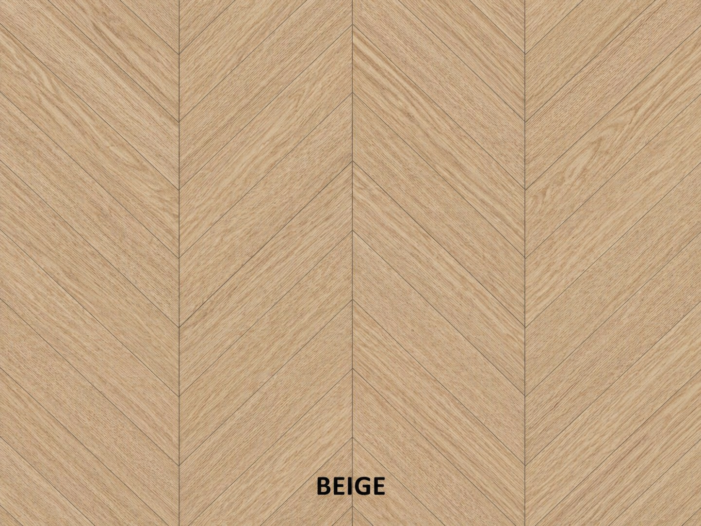 Parchet stratificat stejar, Chevron 13x150x850 mm, Clasa Select, BEIGE