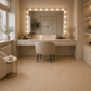 Parchet stratificat stejar, Chevron 13x150x850 mm, Clasa Select, BEIGE