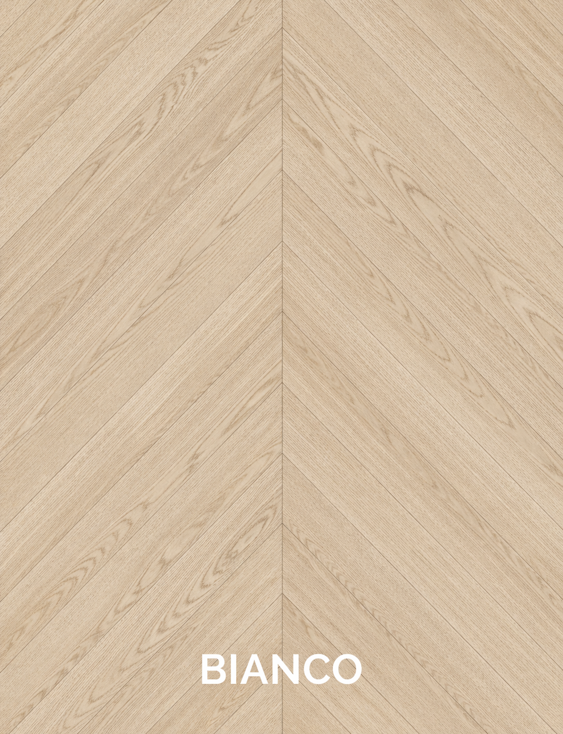 Parchet stratificat stejar, Chevron 12x100x600 mm, Clasa Select, BIANCO