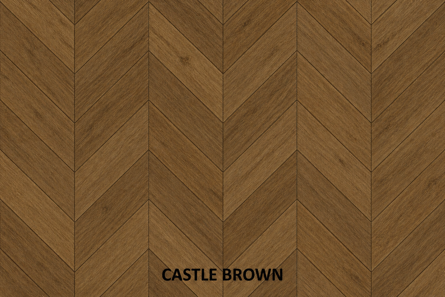 Parchet stratificat stejar, Chevron 12x100x600 mm, Clasa Select, CASTLE BROWN