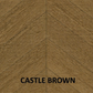 Parchet stratificat stejar, Chevron 12x100x600 mm, Clasa Select, CASTLE BROWN