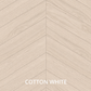 Parchet stratificat stejar, Chevron 12x100x600 mm, Clasa Select, COTTON WHITE