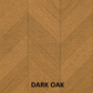 Parchet stratificat stejar, Chevron 12x100x600 mm, Clasa Select, DARK OAK