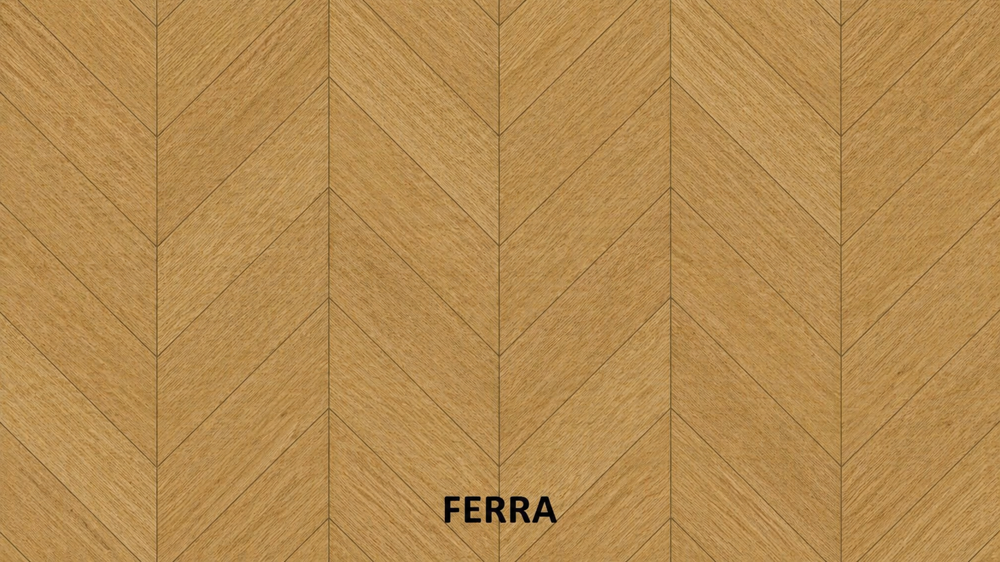 Parchet stratificat stejar, Chevron 12x100x600 mm, Clasa Select, FERRA