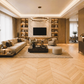 Parchet stratificat stejar, Chevron 13x150x850 mm, Clasa Select, ULEI INCOLOR