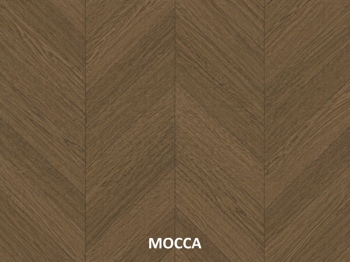 Parchet stratificat stejar, Chevron 13x150x850 mm, Clasa Select, MOCCA