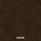 Parchet stratificat stejar, Chevron 12x100x600 mm, Clasa Select, RAVEN
