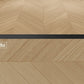 Parchet stratificat stejar, Chevron 12x100x600 mm, Clasa Select, VANILLA