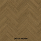 Parchet stratificat stejar, Herringbone 11x120x600 mm, Clasa Select, CASTLE BROWN