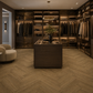 Parchet stratificat stejar, Herringbone 11x120x600 mm, Clasa Select, CASTLE BROWN