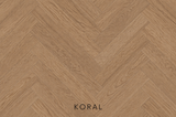 Parchet stratificat stejar, Herringbone 11x100x500 mm, Clasa Select, KORAL