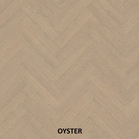Parchet stratificat stejar, Herringbone 11x120x600 mm, Clasa Select, OYSTER
