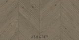 Parchet stratificat stejar, Chevron 13x150x850 mm, Clasa Natur, ASH GREY