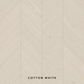 Parchet stratificat stejar, Chevron 13x150x500 mm, Clasa Natur, COTTON WHITE