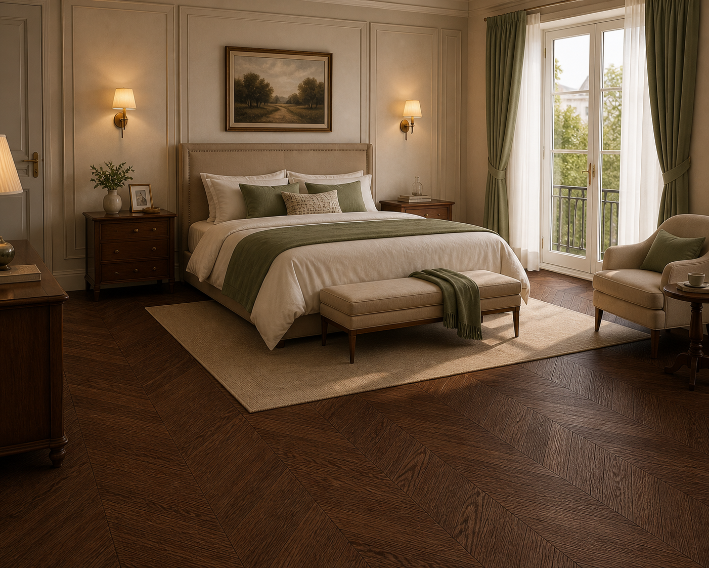 Parchet stratificat stejar, Chevron 13x150x500 mm, Clasa Natur, ENGLISH PUB