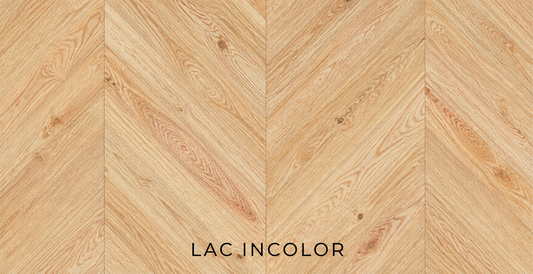 Parchet stratificat stejar, Chevron 12x100x600 mm, Clasa Natur, LAC INCOLOR