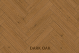 Parchet stratificat stejar, Herringbone 11x120x600 mm, Clasa Natur, DARK OAK