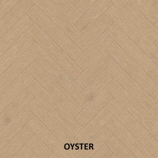 Parchet stratificat stejar, Herringbone 11x100x500 mm, Clasa Natur, OYSTER
