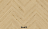Parchet stratificat stejar, Chevron 12x100x600 mm, Clasa Rustic, BIANCO