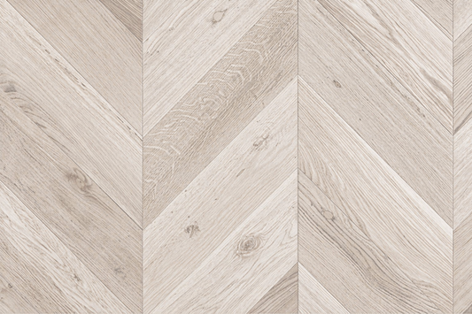 Parchet stratificat stejar, Chevron 13x150x500 mm, Clasa Rustic, COTTON WHITE